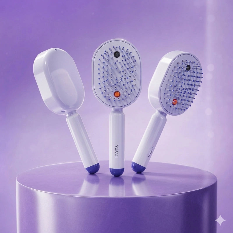 Electric Mist Hair Comb – Detangling, Massage & Anti-Frizz