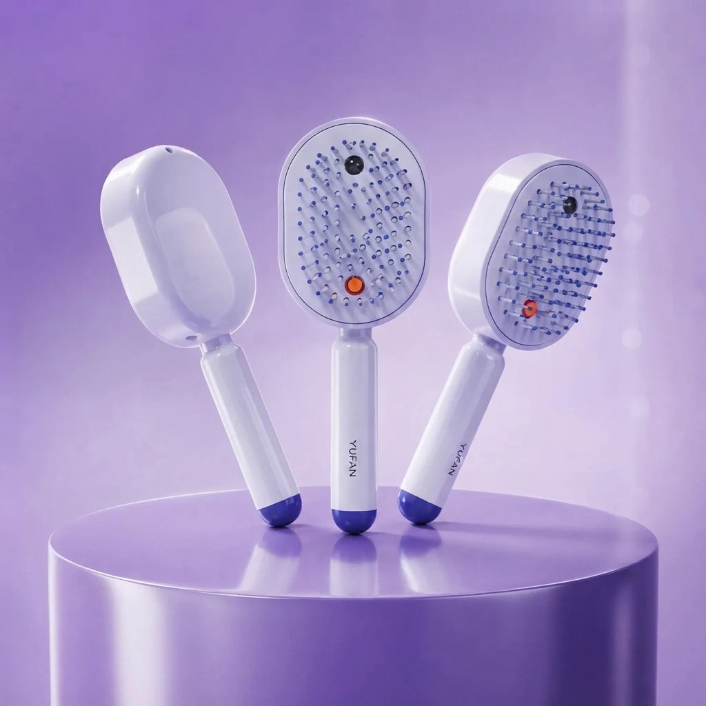 Electric Mist Hair Comb – Detangling, Massage & Anti-Frizz