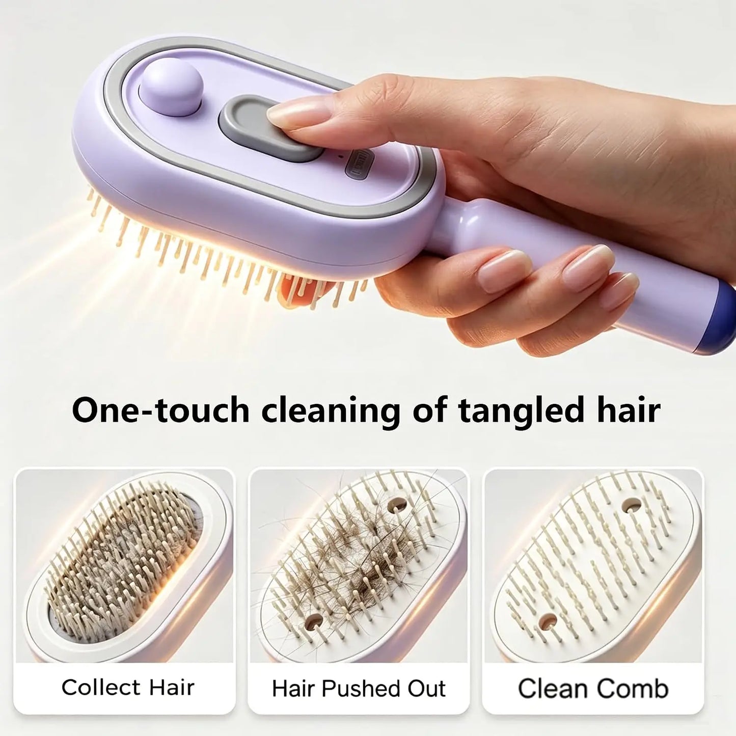 Electric Mist Hair Comb – Detangling, Massage & Anti-Frizz