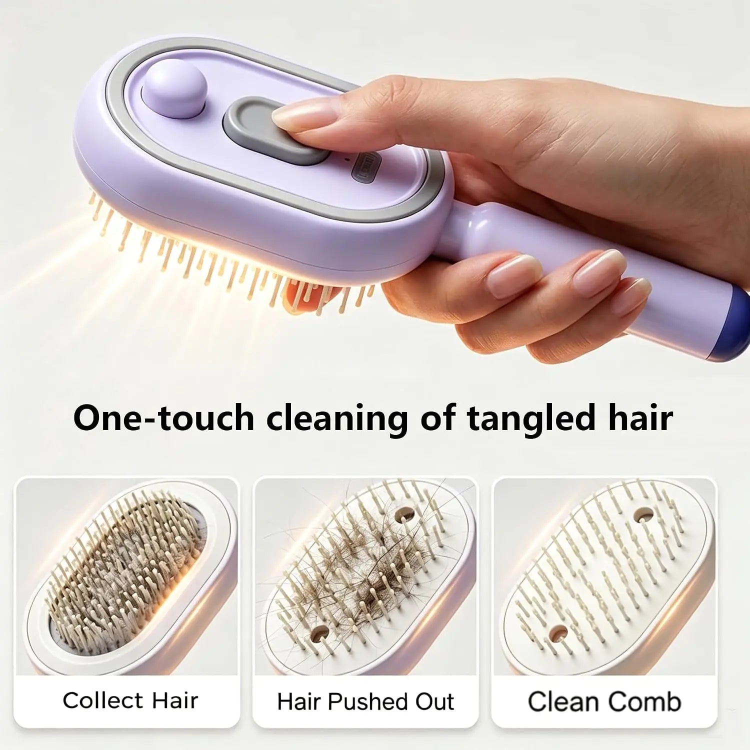 Electric Mist Hair Comb – Detangling, Massage & Anti-Frizz