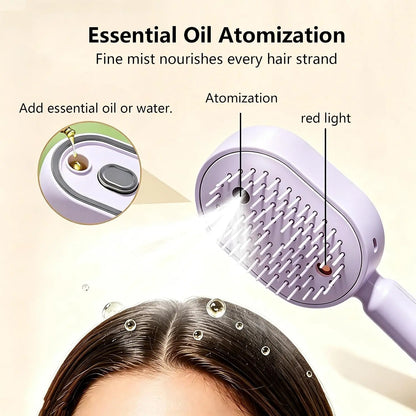 Electric Mist Hair Comb – Detangling, Massage & Anti-Frizz