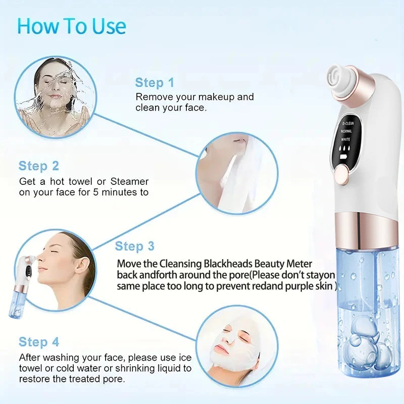 USB Rechargeable Blackhead Remover Pore Cleaner