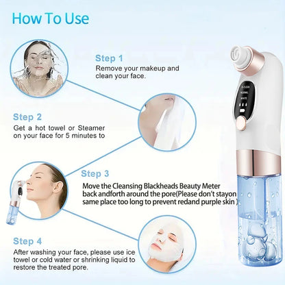 USB Rechargeable Blackhead Remover Pore Cleaner
